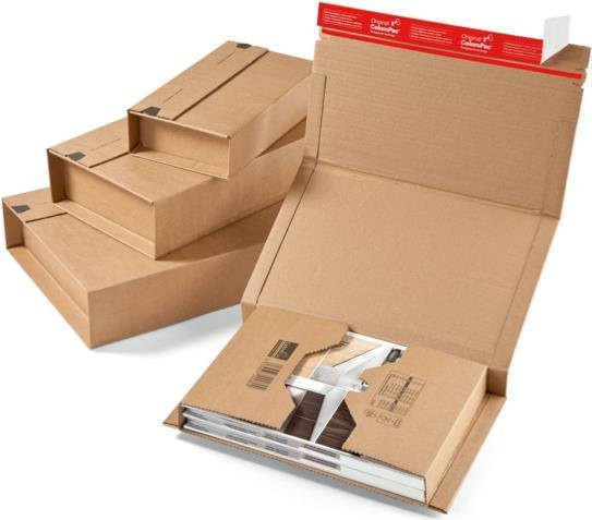 Colompac CP 020 Verpackungsbox aus Wellpappe, Braun, 20 Stück, B: 43,0 cm, T: 29,0 cm, H: 10,0 cm - Bild 1