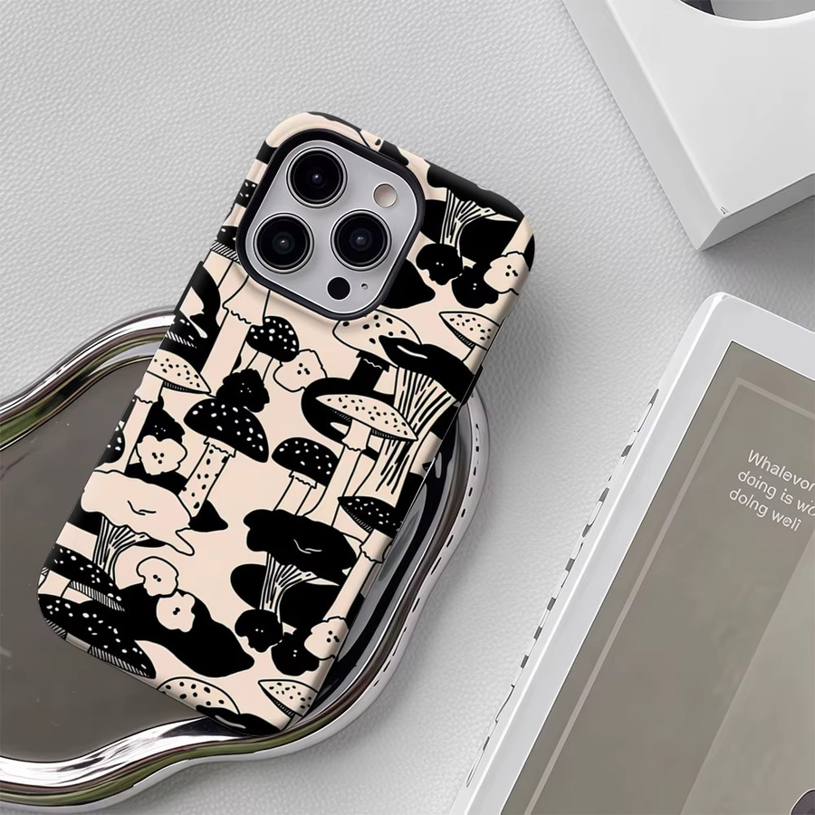 Pilzwald Handyhülle mit Magnetfunktion für iPhone 17 16 15 14 13 Pro Max Plus in Multicolour, robuste Doppel- und Einzelschicht-Schutzhülle - Bild 6