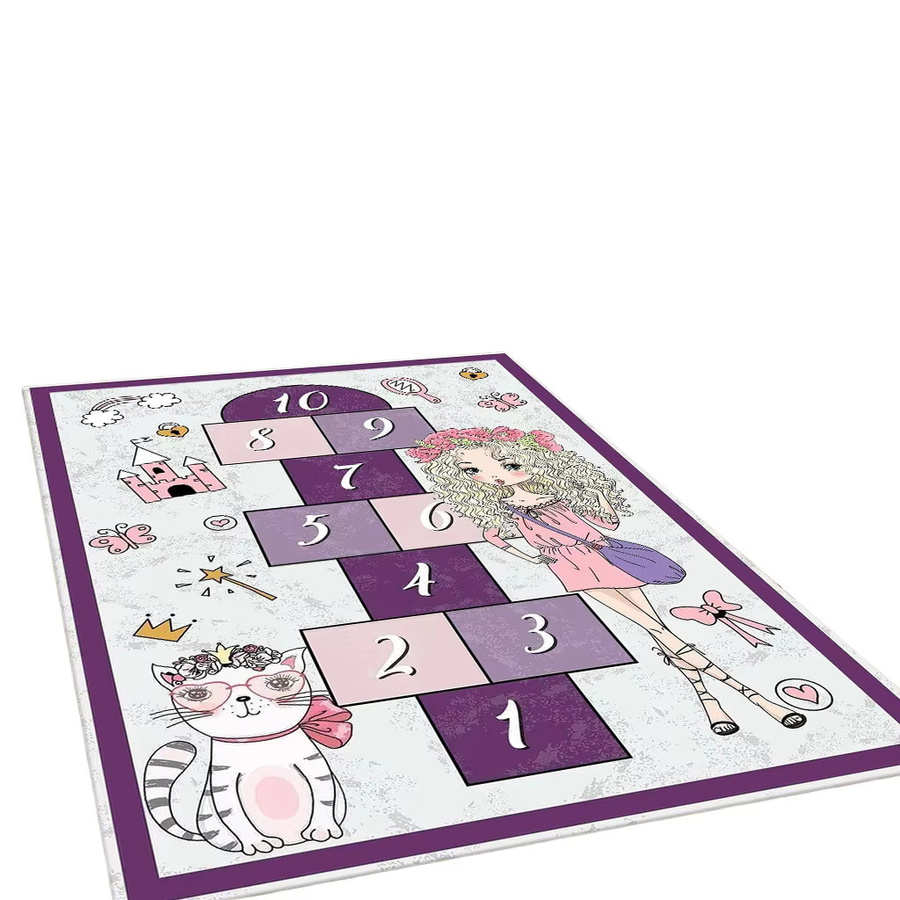 Faviora Hopscotch Kinderteppich mit Motiv, rutschfest, mehrfarbig, B/T: 60 x 40 cm - Bild 2