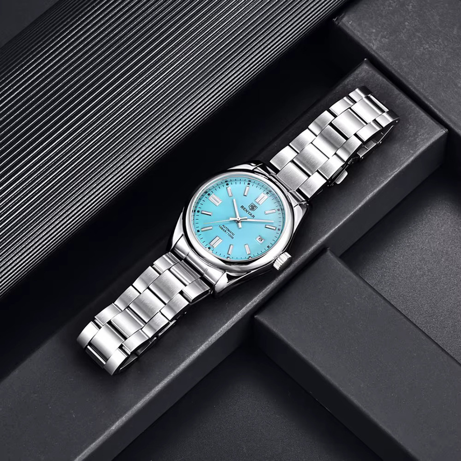BENYAR Armbanduhr Automatik, Edelstahl, Blau, Herren - Bild 3