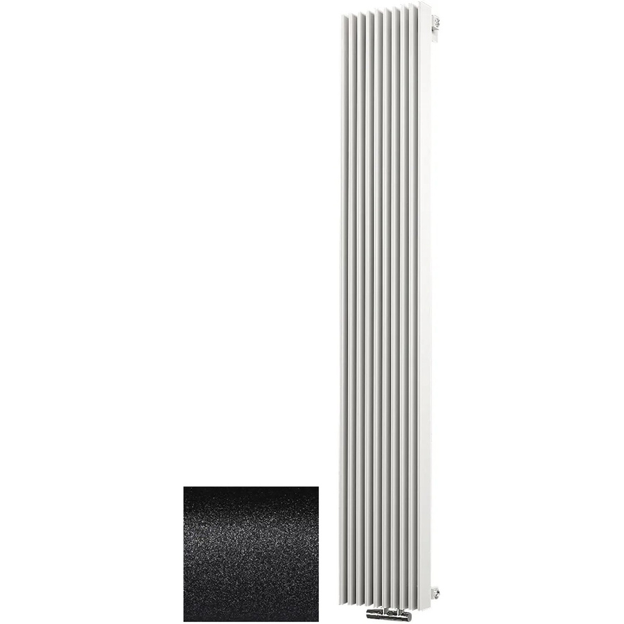 Schulte Design-Heizkörper London Mittenanschluss Pearl-Schwarz 1.111 W Höhe: 180,0 cm, Breite: 35,7 cm, Tiefe: 14,2 cm - Bild 1