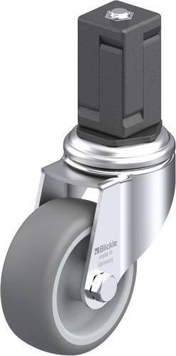 Blickle Lenkrolle LKRA-TPA 80G-11-EV17 in Grau und Silber mit 80 mm Rad-Durchmesser und einer Tragfähigkeit von 100 kg - Bild 1