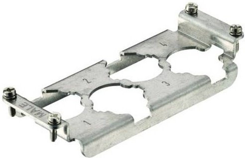 Harting Halterahmen Stifteinsätze in Silber 09110009925 - Bild 1