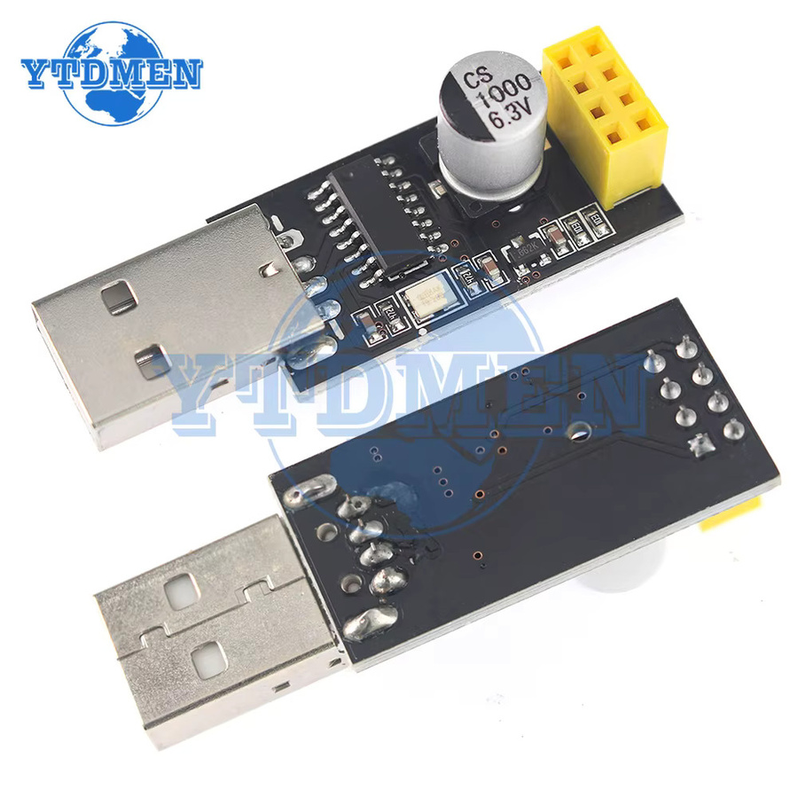YTDMEN ESP01 Programmierer Adapter USB zu ESP8266 Serielles Drahtloses WiFi Entwicklung Modul in Schwarz - Bild 2