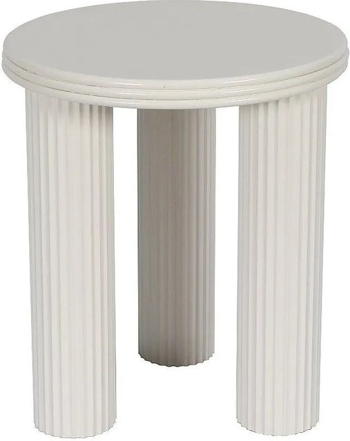 Vente-unique Beistelltisch Ravoka Design in Creme, B/T/H: 40 x 40 x 45 cm - Bild 1