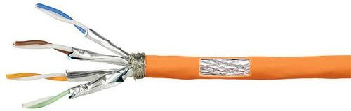 LogiLink CAT 7 Ethernet LAN Netzwerkkabel Orange 500m - Bild 1