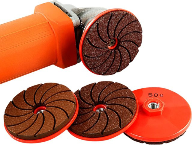 VIBRATITE Polierpad für Nass- und Trockenpolitur, 3 Zoll (80 mm) mit Stütze zum Schleifen von Granit, Stein, Beton, Marmor und Quarz - Bild 1