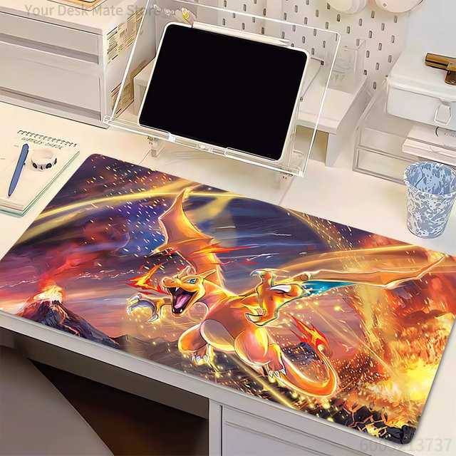 Bandai Pokemon Charizard Mauspad aus Naturkautschuk in Multicolour für Gamer und Schreibtischunterlage - Bild 1