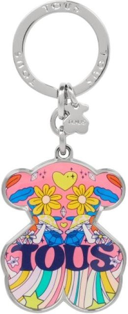 Tous Schlüsselanhänger Magic Flowers Bär, Metall, Unisex, weiß - Bild 1