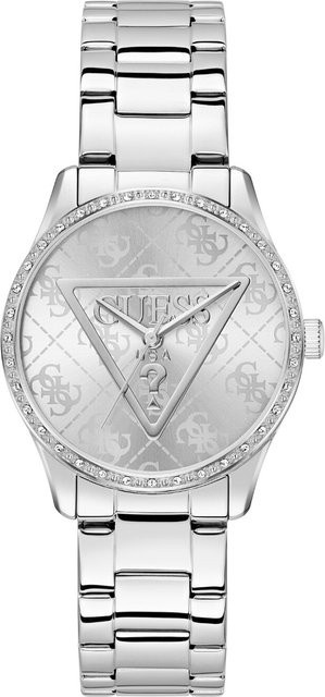 Guess Damenuhr Roxy, Quarz, Edelstahl, Silber, 36 mm, 3 ATM - Bild 1