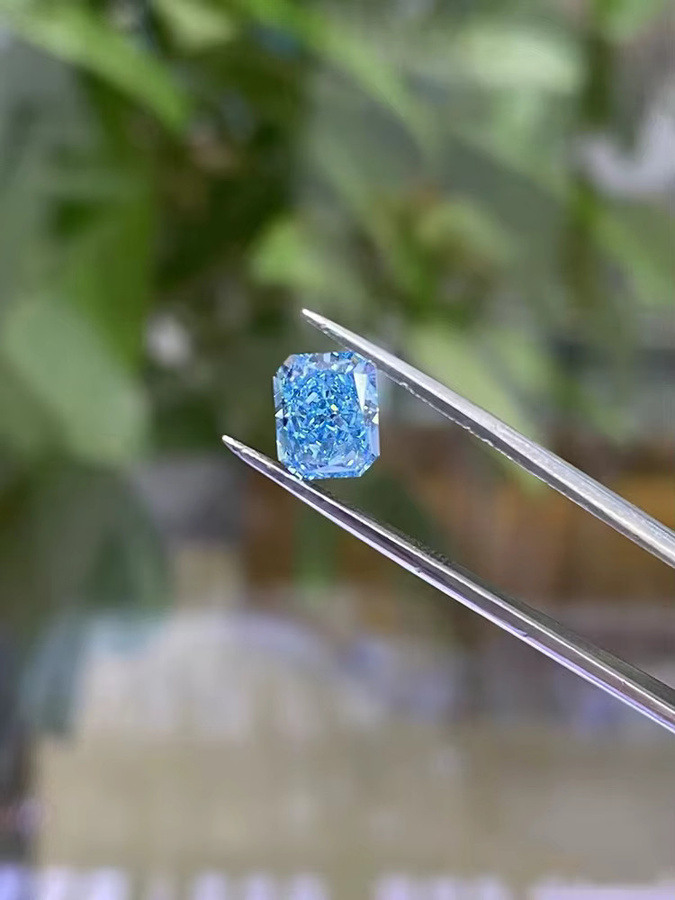 Dae Vonca Diamanten, Blau, Radiant Cut, Laborgezüchtet, Damen - Bild 4