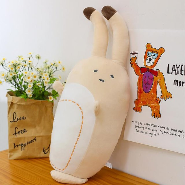 Muschel Wurfkissen lange Puppe, Plüschtier, 52cm - Bild 1