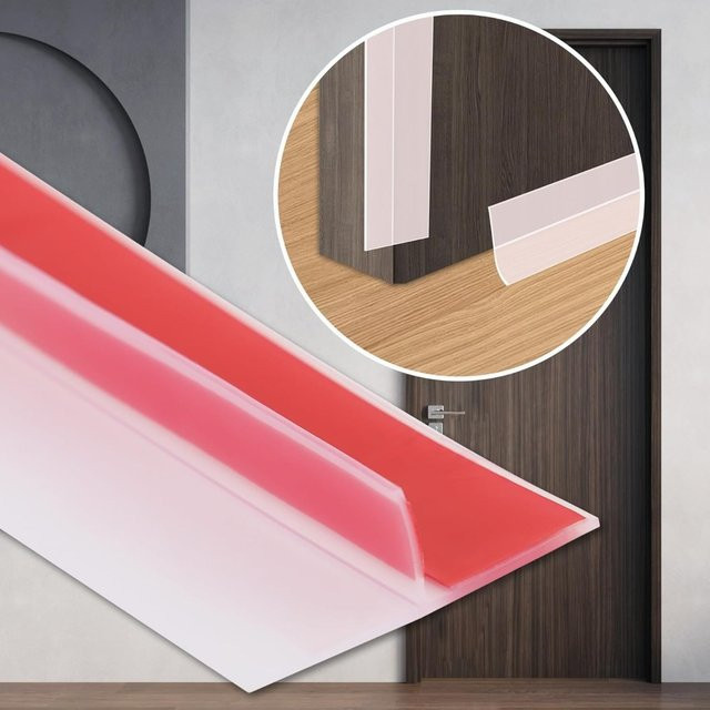 3M Transparenter T-förmiger Dichtungsstreifen für Türen und Fenster, selbstklebend, 300 cm Länge - Bild 1