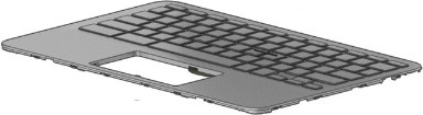 HP Notebook-Ersatzteil Gehäuse-Unterteil und Tastatur in Grau (L92832-B31) - Bild 1
