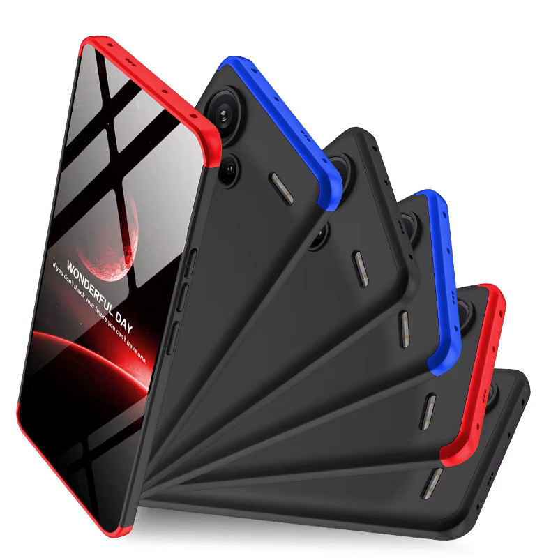 Stoßfeste matte Handyhülle für Xiaomi Redmi Note 13 Pro Plus aus PC in 3-in-1-Qualität - Bild 4