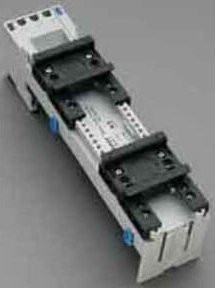 Wöhner Sammelschienenadapter EEC 32477 mit 2 Tragschienen in Silber - Bild 1