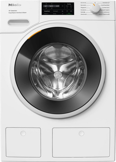 Miele Waschmaschine WSJ 883 WCS in Weiß mit PowerWash, TwinDos und Steam, Freistehend, Frontlader - Bild 1