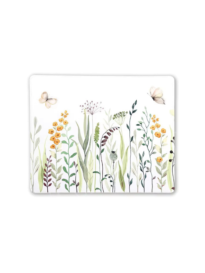 Riccu Mauspad im Retro-Bohemian-Stil mit Blumenmotiven, XS Schreibtischunterlage, Multicolour - Bild 2