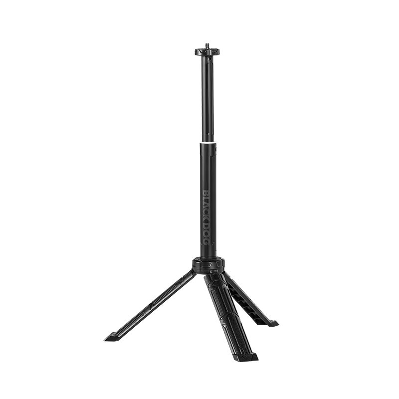 BLACKDOG Outdoor-Stativ mit Stativlicht, teleskopisch und zusammenklappbar, ultraleichtes Camping-Stativ in Schwarz - Bild 2