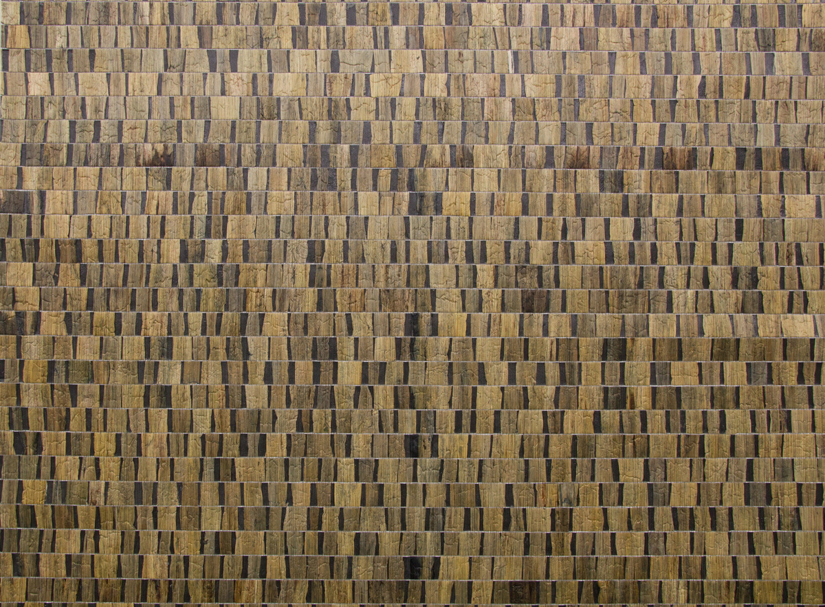 Omexco Naturtapete NOA1 Nomad NOA1400 in Braun mit geometrischem und botanischem Design aus Non-Woven - Bild 1