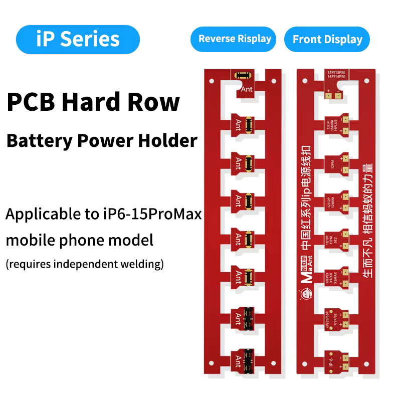 MaAnt China Red Series IP-Netzkabel-Schnalle für iPhone 6–15, Motherboard Power-on-Test und Batteriekabel-Halter-Werkzeug, Farbe: Rot - Bild 2