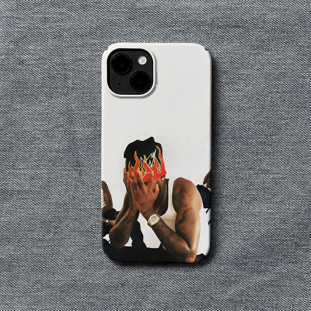 TROPLET Handyhülle mit Flame-Print im Urban Aesthetic Design für iPhone 17 16 15 14 13 12 11 Pro Max Air Plus, Weiß - Bild 1