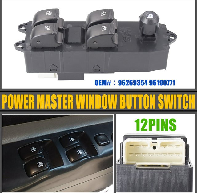 Malcayang Fensterheberhalterung für Daewoo Nubira, Farbe Rot/Schwarz, Fahrerseite links, LHD 96269354 - Bild 1