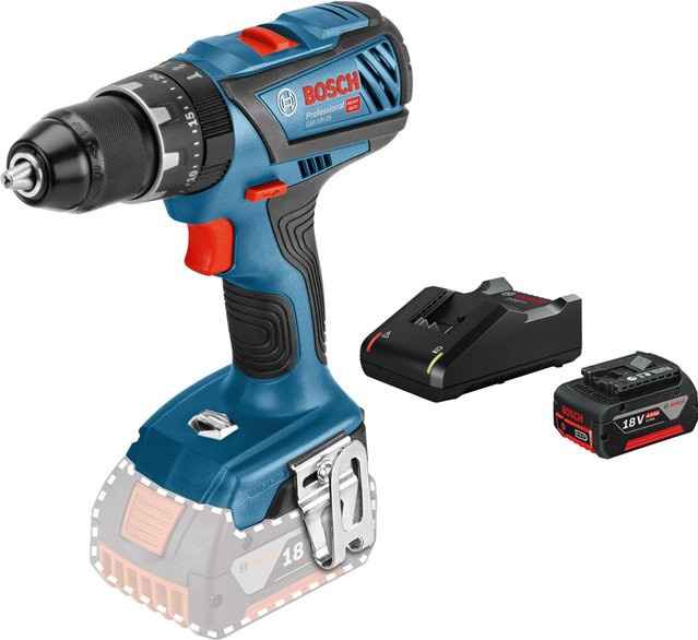 Bosch Professional Akku-Schlagbohrschrauber GSB 18 V-28 inkl. Akku-Starter-Set in Blau - Bild 1