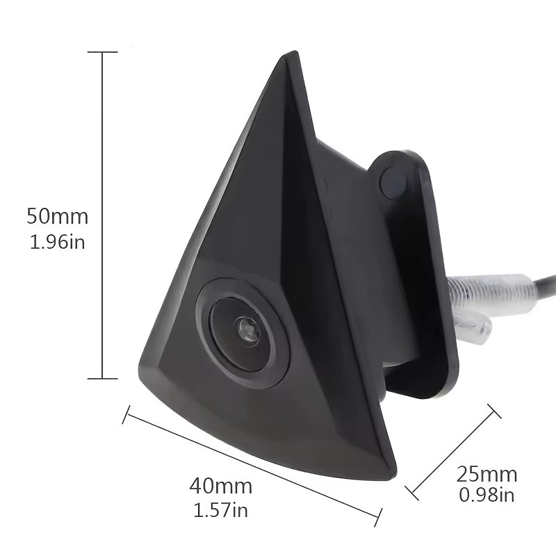 Bileeko Frontkamera für VW als OEM Weitwinkel-Parküberwachungssystem in Schwarz für Transporter T4 T5, Passat B6, CC, B5 und Golf - Bild 3