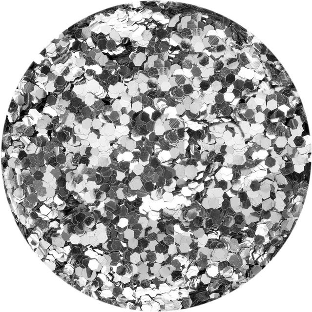 Glorex Bio Glitter grob Silber - Bild 1