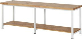 Rau Werkbank höhenverstellbar in Weiß, B/T/H: 250 x 70 x 84-104 cm - Bild 1