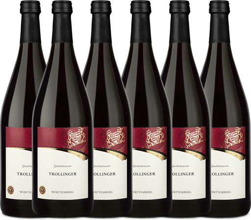 Württemberger Trollinger Qualitätswein Rotwein 6 x 1,0 l