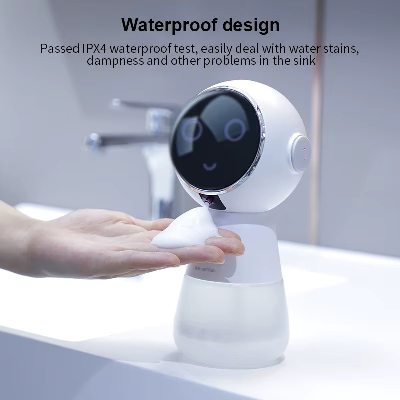 MeeGoo Automatischer Schaumseifenspender mit Infrarot-Sensor, USB-wiederaufladbar, Blau - Bild 2