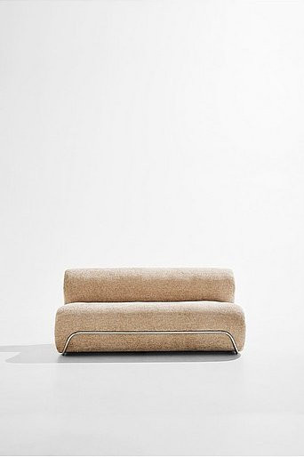 Archie 2-Sitzer Sofa in Beige mit Stoffbezug und modernem Design - Bild 1