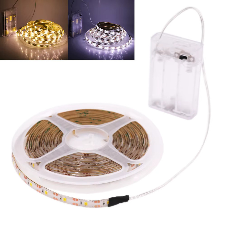 KISUFU LED Streifen SMD 2835 mit 60 LEDs, 5V Batteriebetrieben, Wasserdicht und Flexibel - Bild 4