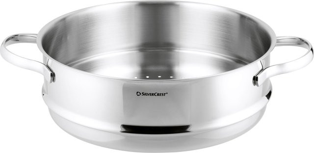 SILVERCREST Premium-Edelstahl-Dampfgareinsatz, Durchmesser: 24 cm - Bild 1