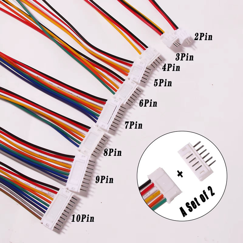 JST PH 2.0 Stecker und Buchse mit Klemme in Weiß für Kabel und Drähte - Bild 2