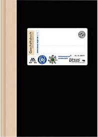 Ursus Geschäftsbuch kariert in Schwarz, A6, 96 Blatt - Bild 1