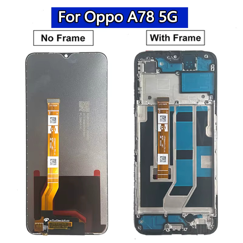 Oppo A78 4G/5G AMOLED Display Ersatz mit Touchscreen Digitizer Baugruppe in Schwarz - Bild 4