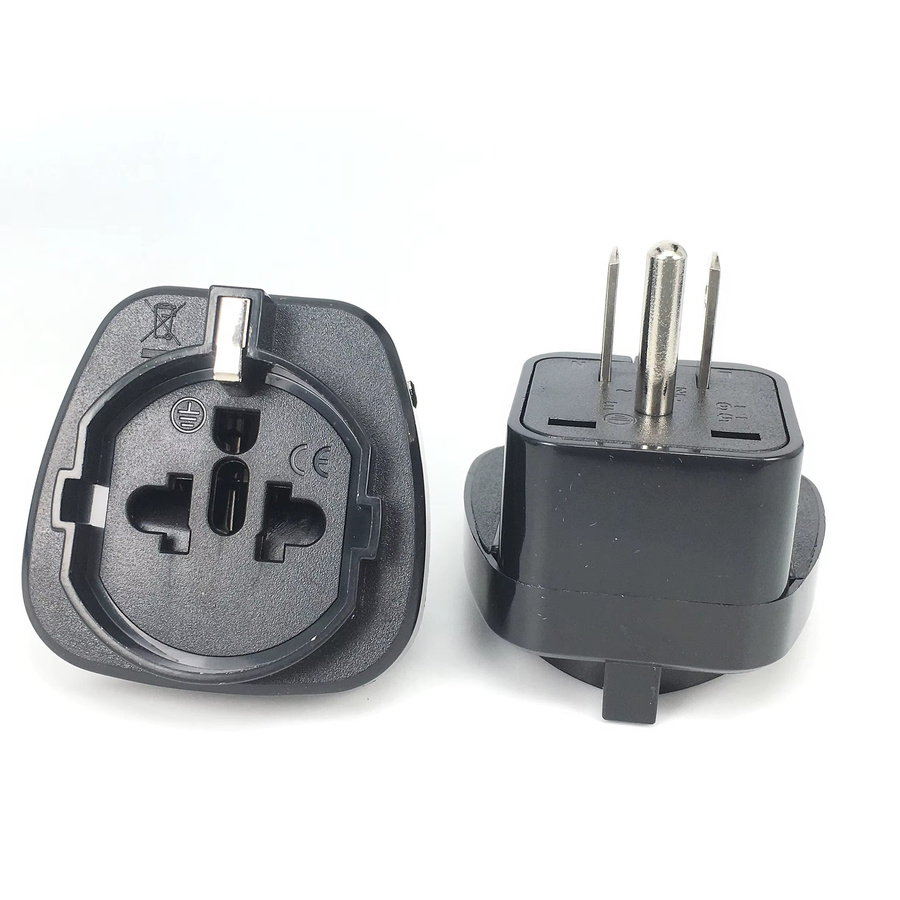 Bolantedz Reiseadapter EU-Franch für USA, Japan, Kanada, Philippinen, Thailand und Taiwan mit USB-A Anschluss in Schwarz - Bild 2