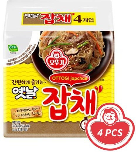 Ottogi Traditionelles Japchae-Paket 4 x 75 g - Bild 1