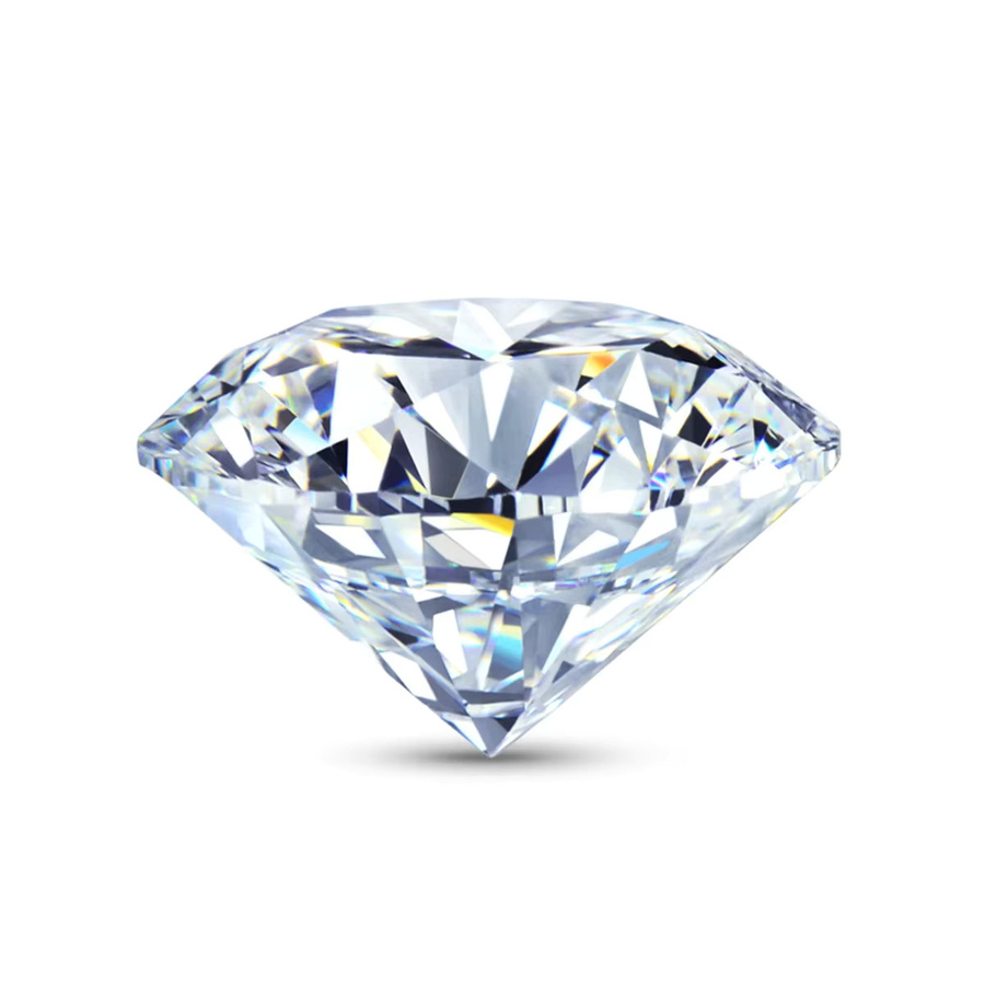 Moissanit, rund, Brillantschliff, Weiß, im Labor gezüchteter Diamant - Bild 3