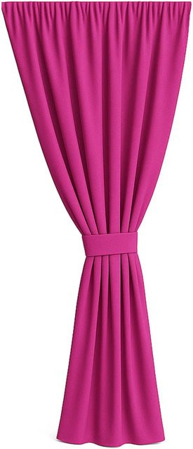 Setgarden Outdoor Vorhang für den Balkon, semi-transparent, Farbe: Rose, B: 155 cm, H: 200 cm - Bild 1
