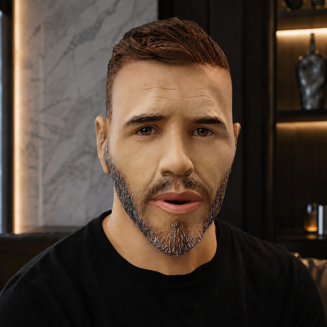 Realistische Latex-Maske Chris Hemsworth, Kopfbedeckung, für Männer - Bild 1