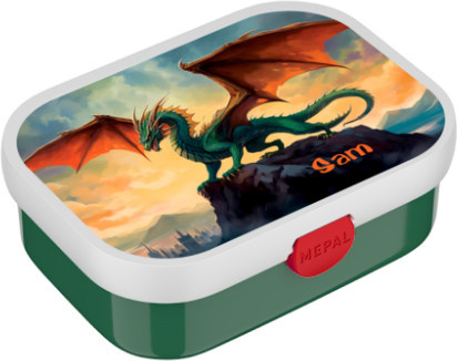 Mepal Brotdose Drache mit Besteck in Mehrfarbig mit individuellem Namen und Foto bedruckbar - Bild 1