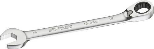 Stanley Ringmaulschlüssel mit Ratsche in Silber, Schlüsselweite 15 mm - Bild 1