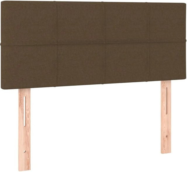 vidaXL LED Kopfteil Dunkelbraun mit USB-Ladeanschluss und integrierter Beleuchtung, B: 100 cm, H: 78 bis 88 cm, T: 5 cm - Bild 1