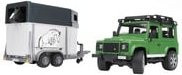 Bruder Land Rover Defender Station Wagon mit Pferdeanhänger und Pferd Set - Bild 1