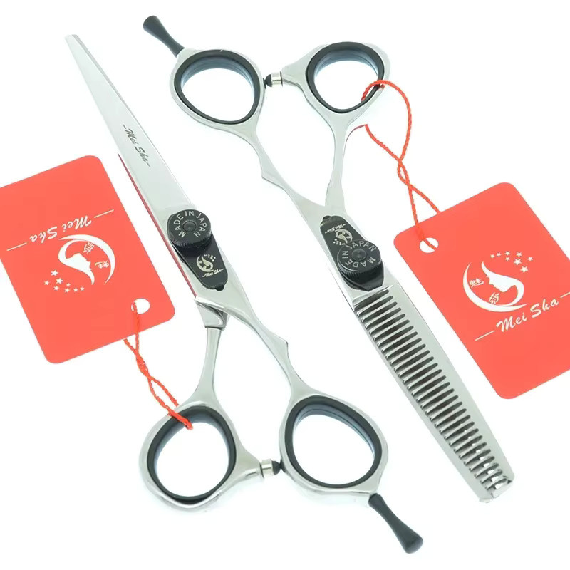 Meisha Friseurscheren-Set, japanische Haarschneideschere aus Stahl, Unisex - Bild 2