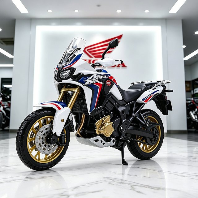 Maisto Honda Africa Twin DCT, Motorradmodell, 1:18, Metall, Rot - Bild 1